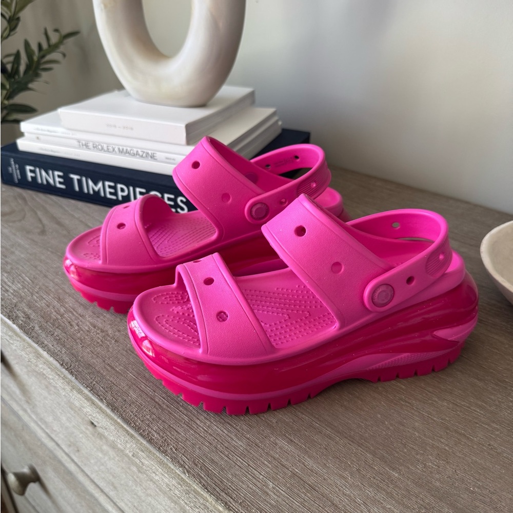 Vibrant Pink Platform Sandals